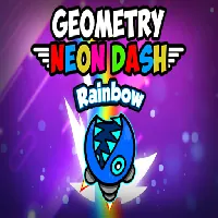 Geometry Neon Dash Rainbow - Unblocked Games G+